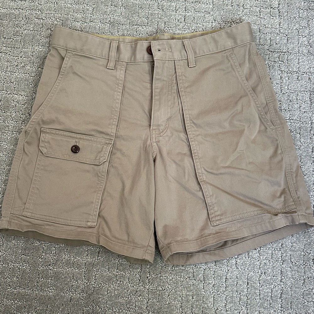 Banana Republic Tan Cargo Shorts Flat Front